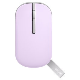 ASUS Ratón Marshmallow MD100 Inalámbrico RF Wireless + Bluetooth Óptico 1600 DPI Lila