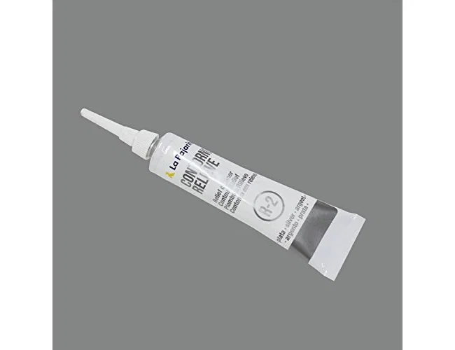 La pajarita Contorno relieve plata r-2 tubo 20 ml