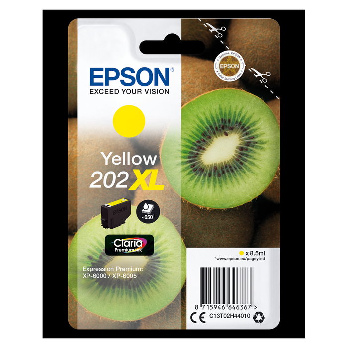 Epson 202XL Claria Premium Ink Amarillo Epson 202XL Claria Premium Ink Amarillo