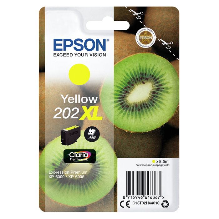 Epson 202XL Claria Premium Ink Amarillo Epson 202XL Claria Premium Ink Amarillo