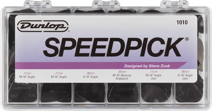 DUNLOP Caja 144 Ud. Púas Delrin Speedpicks - 5 Medidas