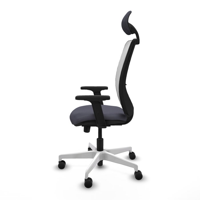PIQUERAS Y CRESPO Silla de oficina Zulema con mecanismo Sincro/Traslack, Gris oscuro y Blanco PIQUERAS Y CRESPO Silla de oficina Zulema con mecanismo Sincro/Traslack, Gris oscuro y Blanco