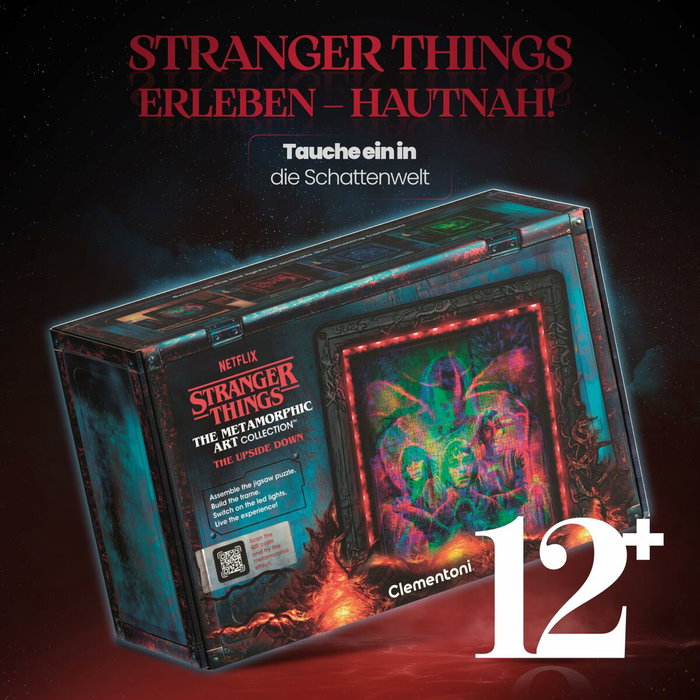 Clementoni Stranger Things The Upside Down Rompecabezas con Efecto Luminoso