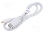 RASPBERRY PI Cable de conexión Micro HDMI a HDMI de 1m, blanco