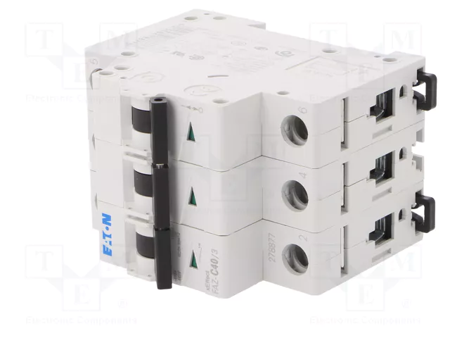 EATON ELECTRIC FAZ-C40/3 Interruptor magnetotérmico 3 polos 40A 15kA EATON ELECTRIC FAZ-C40/3 Interruptor magnetotérmico 3 polos 40A 15kA