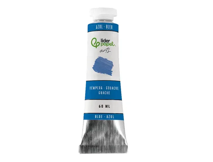 Liderpapel Tempera gouache tubo de aluminio de 60 ml color azul Liderpapel Tempera gouache tubo de aluminio de 60 ml color azul