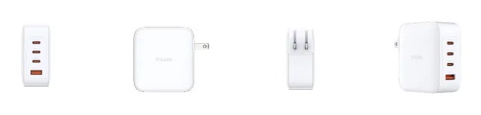 D-Link DCP-101 Cargador Pared GaN 100W 4 Puertos (3xUSB-C, 1xUSB-A) Blanco