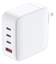 D-Link DCP-101 Cargador 100W USB-C con 3 Puertos USB Tipo C y USB-A, Carga Rápida Power Delivery 3.0 y QC4, Blanco, 110-240V, Protección Integral