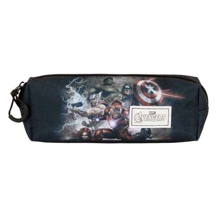 Marvel Los Vengadores - Estuche Portatodo Cuadrado 0.9L Verde, Modelo Troupe FAN 2.0, Compartimento Único con Cremallera, 8 x 21 x 5.5 cm, Poliéster Marvel Los Vengadores - Estuche Portatodo Cuadrado 0.9L Verde, Modelo Troupe FAN 2.0, Compartimento Único con Cremallera, 8 x 21 x 5.5 cm, Poliéster
