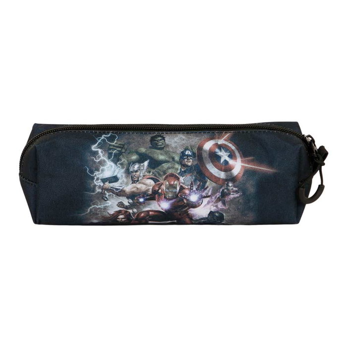 Marvel Los Vengadores - Estuche Portatodo Cuadrado 0.9L Verde, Modelo Troupe FAN 2.0, Compartimento Único con Cremallera, 8 x 21 x 5.5 cm, Poliéster Marvel Los Vengadores - Estuche Portatodo Cuadrado 0.9L Verde, Modelo Troupe FAN 2.0, Compartimento Único con Cremallera, 8 x 21 x 5.5 cm, Poliéster