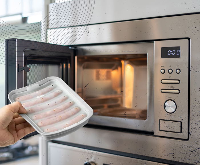 Quttin Molde para Salchichas de Silicona para Microondas 18 cm x 3 cm x 18.5 cm (24 Unidades)