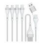 4smarts Cable de Carga USB-C/A 4en2 1.2m Blanco 541024