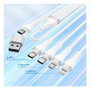 4smarts Cable de Carga USB-C/A 4en2 1.2m Blanco 541024