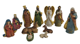 DKD Home Decor Set de Nacimiento de 8 Piezas en Resina, Crema