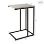Max Home Mesa auxiliar metal y madera 40x30x59 cm