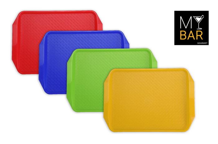 Inde Bandeja para Servir de Plástico con Asas 42.5 x 30 cm (16 Unidades)