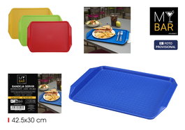 Inde Bandeja para Servir de Plástico con Asas 42.5 x 30 cm (16 Unidades)