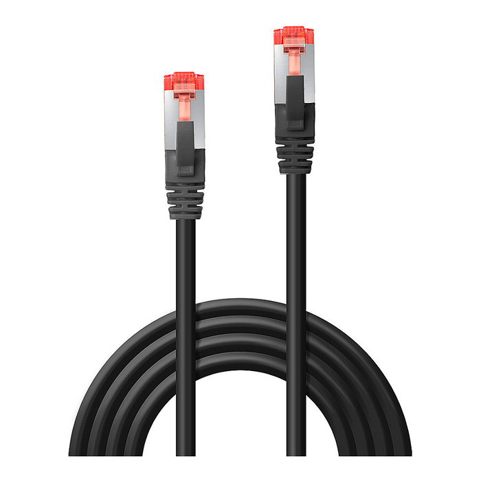 Lindy Cable de red Cat6 S/FTP Negro 0,5 m