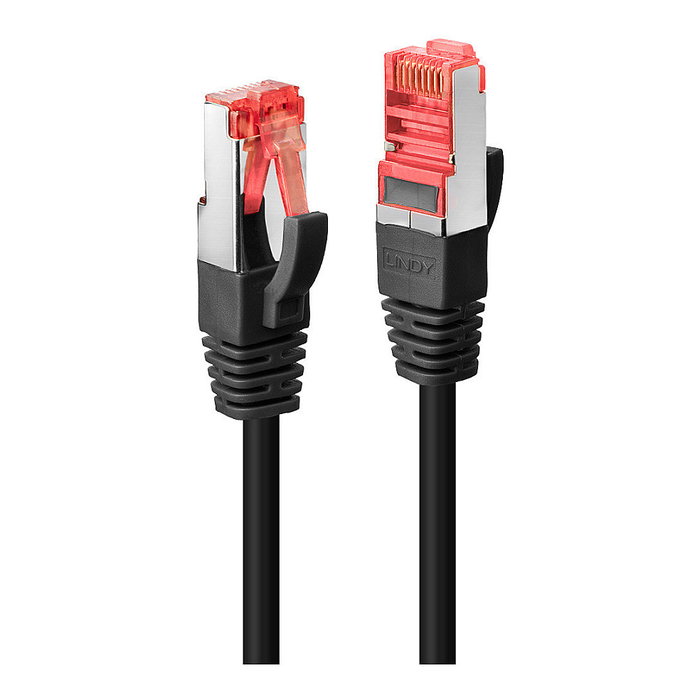 Lindy Cable de red Cat6 S/FTP Negro 0,5 m