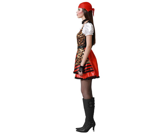 Disfraz Pirata Mujer Adulto Rojo XL Disfraz Pirata Mujer Adulto Rojo XL