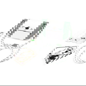 Kidywolf Sofortbildkamera e Impresora Instantánea para Niños, Cámara Digital Infantil con Pantalla 2.4", 8 MP, SD, USB-C - Verde y Blanco