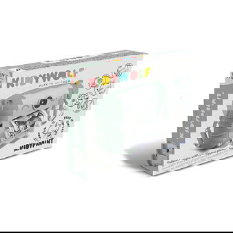 Kidywolf Sofortbildkamera e Impresora Instantánea para Niños, Cámara Digital Infantil con Pantalla 2.4", 8 MP, SD, USB-C - Verde y Blanco