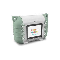 Kidywolf Sofortbildkamera e Impresora Instantánea para Niños, Cámara Digital Infantil con Pantalla 2.4", 8 MP, SD, USB-C - Verde y Blanco