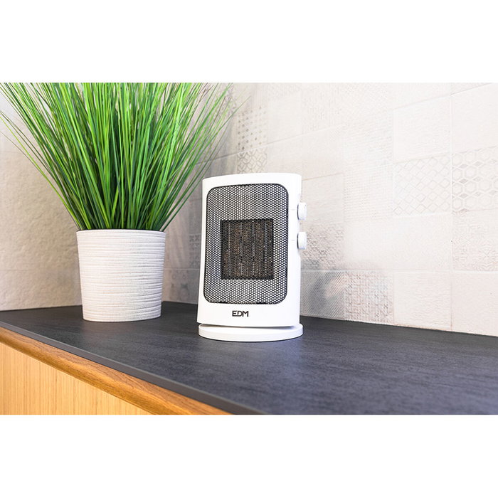 Edm Calefactor vertical oscilante 1000 - 1500 W blanco