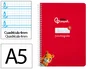 Liderpapel Cuaderno Espiral Pautaguía A5 Tapa Dura Rojo