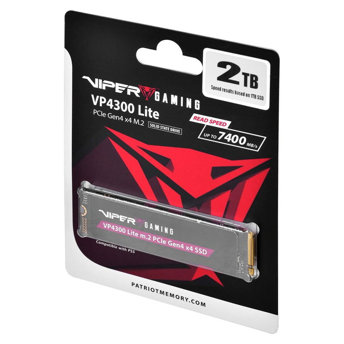 Patriot M.2 Patriot VP4300 Lite 2 TB (schwarz, PCIe 4.0 x4, NVMe 2.0, M.2 2280)