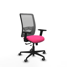 PIQUERAS Y CRESPO Silla de oficina Zulema Rosa y Gris