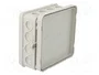 OBO Bettermann OBO A 14 Caja de derivación de cables 100x100x38 PE gris claro RAL7035
