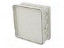 OBO Bettermann OBO A 14 Caja de derivación de cables 100x100x38 PE gris claro RAL7035