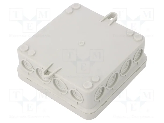 OBO Bettermann OBO A 14 Caja de derivación de cables 100x100x38 PE gris claro RAL7035 OBO Bettermann OBO A 14 Caja de derivación de cables 100x100x38 PE gris claro RAL7035