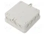 OBO Bettermann OBO A 14 Caja de derivación de cables 100x100x38 PE gris claro RAL7035