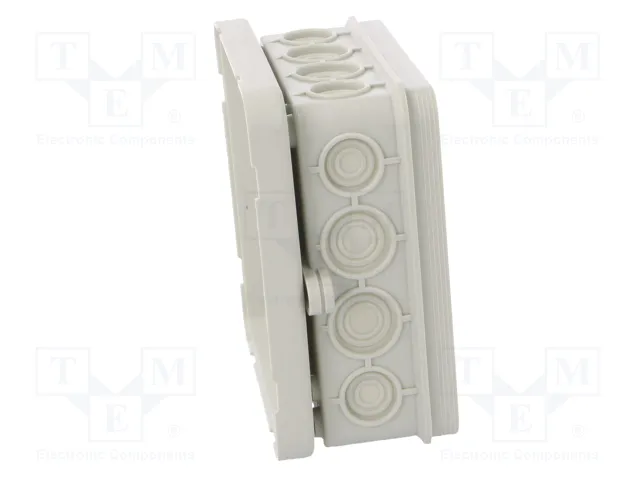 OBO Bettermann OBO A 14 Caja de derivación de cables 100x100x38 PE gris claro RAL7035 OBO Bettermann OBO A 14 Caja de derivación de cables 100x100x38 PE gris claro RAL7035