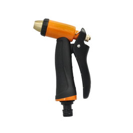 SATURNIA Pistola de Riego de Metal con Mango Soft-Touch Regulable