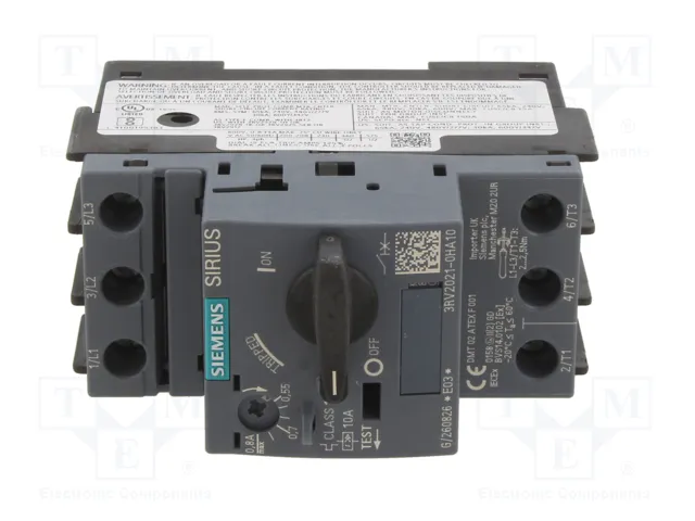 SIEMENS 3RV2021-0HA10 Interruptor motorizado 0,18kW 220-690V AC