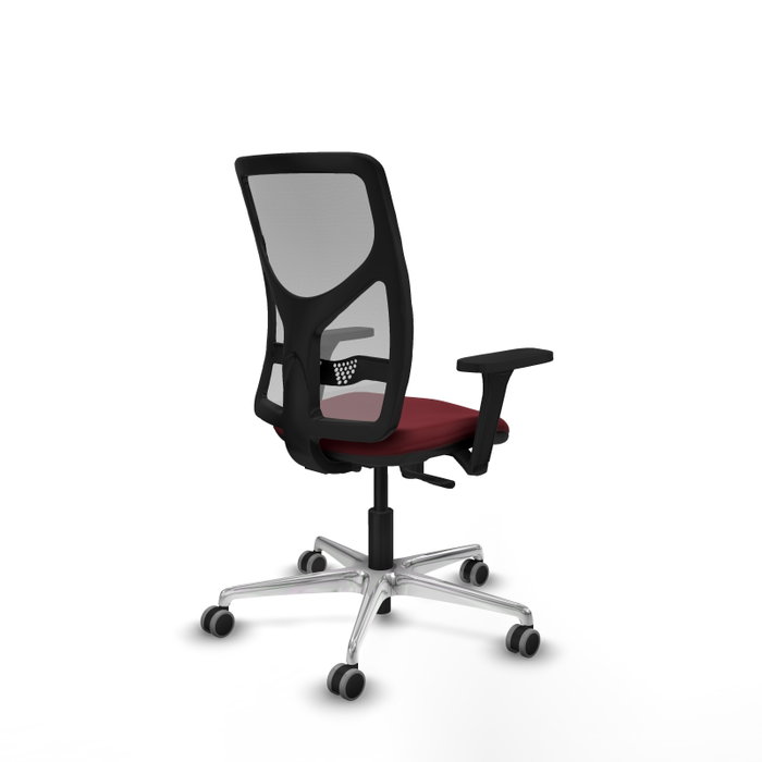 PIQUERAS Y CRESPO Silla de oficina Motilla con mecanismo Sincro, Granate y Gris PIQUERAS Y CRESPO Silla de oficina Motilla con mecanismo Sincro, Granate y Gris