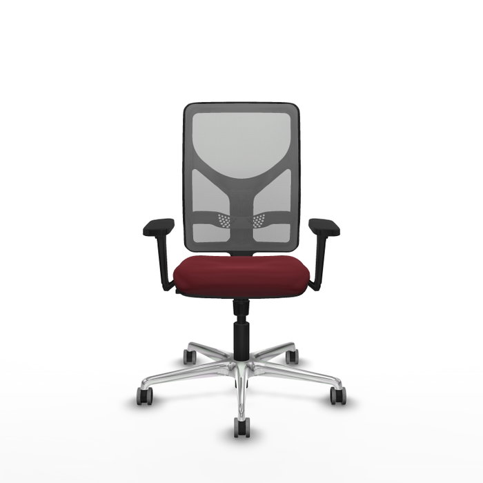 PIQUERAS Y CRESPO Silla de oficina Motilla con mecanismo Sincro, Granate y Gris PIQUERAS Y CRESPO Silla de oficina Motilla con mecanismo Sincro, Granate y Gris