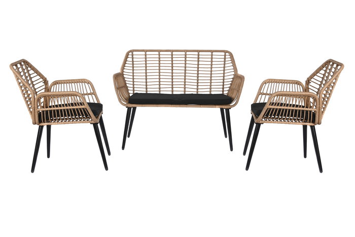 Sofa DKD Home Decor Natural 65 x 89 x 120 cm Set de 4