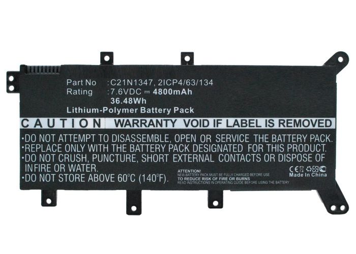 CoreParts Batería para Asus de 28.88Wh, 7.6V, 3800mAh, Negro