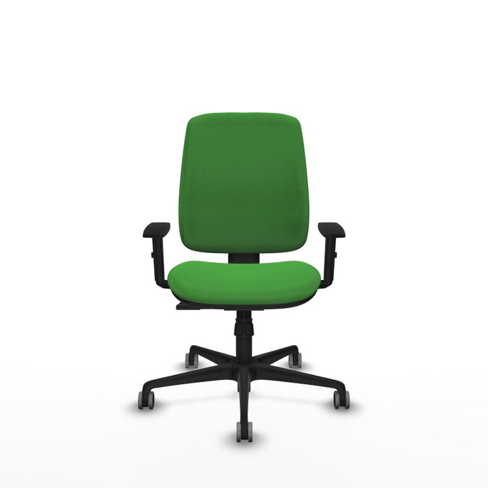 PIQUERAS Y CRESPO Silla de oficina Alares Verde con Mecanismo Sincro y Brazos 1D PIQUERAS Y CRESPO Silla de oficina Alares Verde con Mecanismo Sincro y Brazos 1D