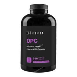 ZENEMENT Opc 240 Cápsulas Extracto Semilla Uva Antioxidante Vegano