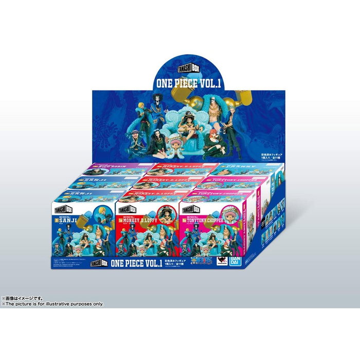 Tamashii Nations Figura Coleccionable Pack 9 Unidades Tamashii Box Vol. 1 (Luffy, Nico Robin, Tony Tony Chopper, Sanji, Franky) Tamashii Nations Figura Coleccionable Pack 9 Unidades Tamashii Box Vol. 1 (Luffy, Nico Robin, Tony Tony Chopper, Sanji, Franky)