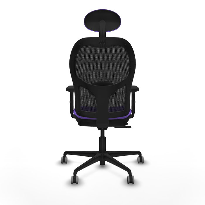 PIQUERAS Y CRESPO Silla de oficina Jorquera con mecanismo Sincro/Traslack, Lila y Negro