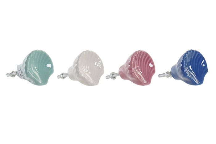 DKD Home Decor Pomo Gres Metal Blanco Azul 7 x 4.5 x 4.5 cm (24 Unidades) DKD Home Decor Pomo Gres Metal Blanco Azul 7 x 4.5 x 4.5 cm (24 Unidades)