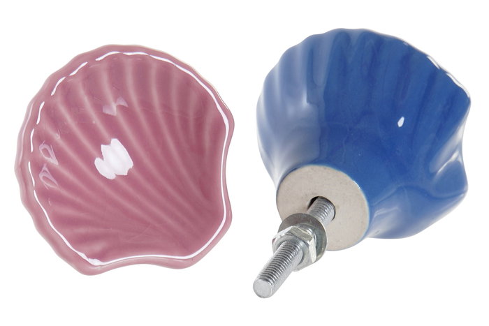 DKD Home Decor Pomo Gres Metal Blanco Azul 7 x 4.5 x 4.5 cm (24 Unidades) DKD Home Decor Pomo Gres Metal Blanco Azul 7 x 4.5 x 4.5 cm (24 Unidades)