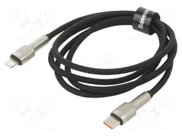 Baseus Cable Lightning - USB-C Cafule, PD, 20W, 1m, negro
