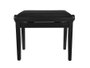 Banco Piano Boston Ajustable Negro Terciopelo